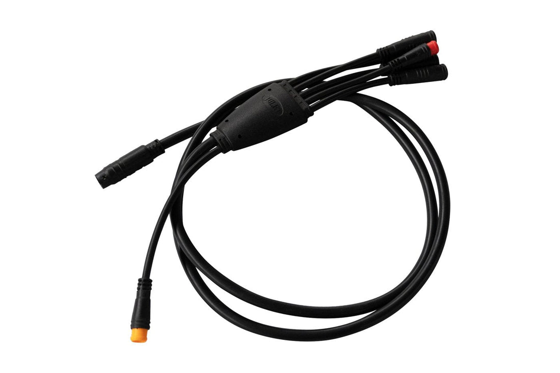 E-bike main wiring harness with phase and hall sensor connectors