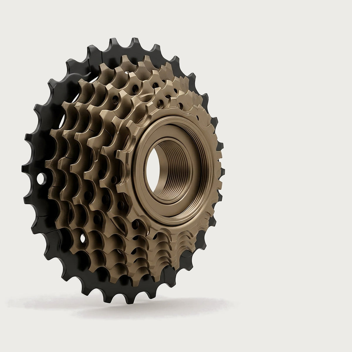 7-speed screw-on freewheel sprocket cluster, 14-28 tooth