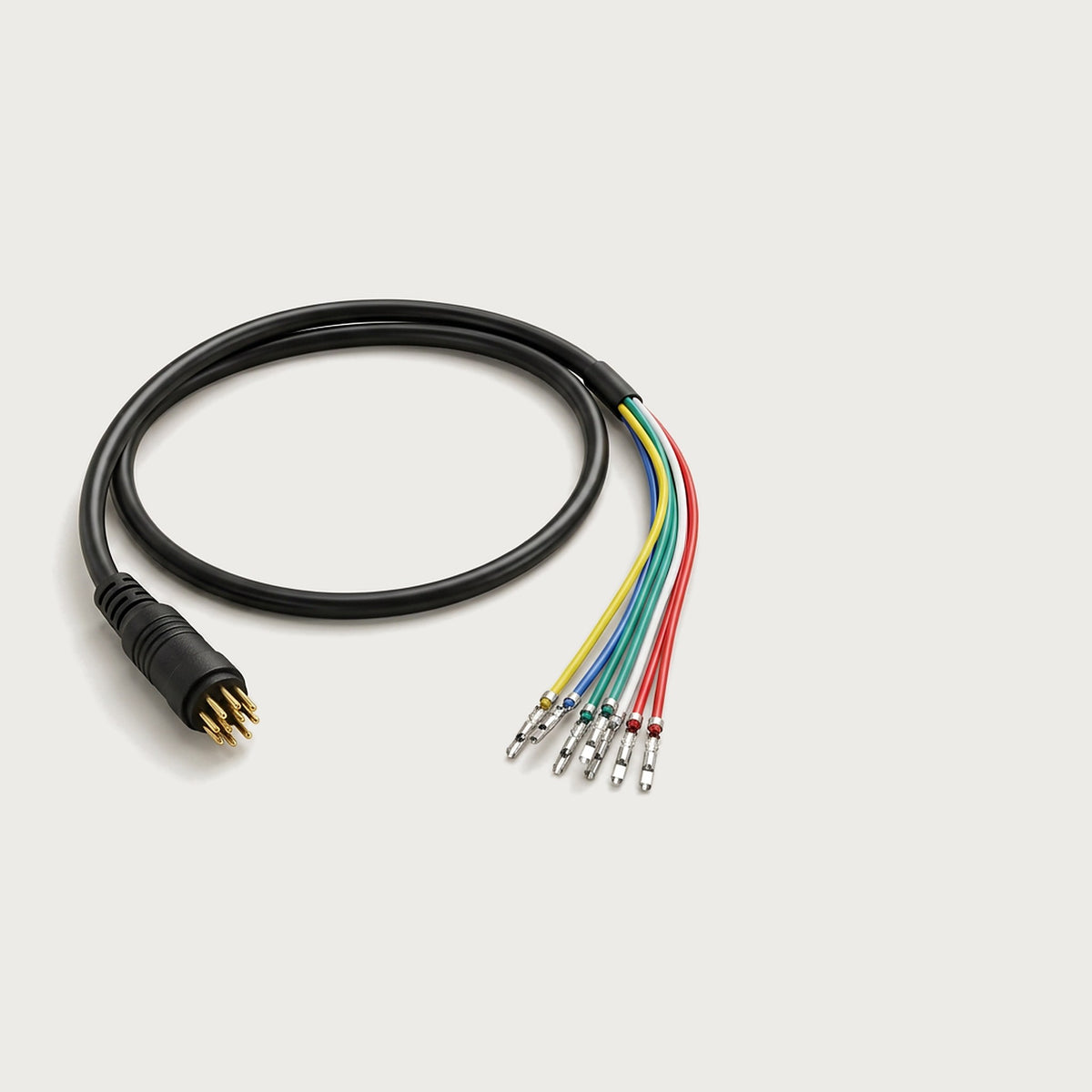 9-Pin Motor Cable, Male Plug with Hall Leads, 60 cm