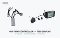 RideRow 48V 750W controller and APT 750S display kit, direct replacement for Snapcycle R1 and Pegasus