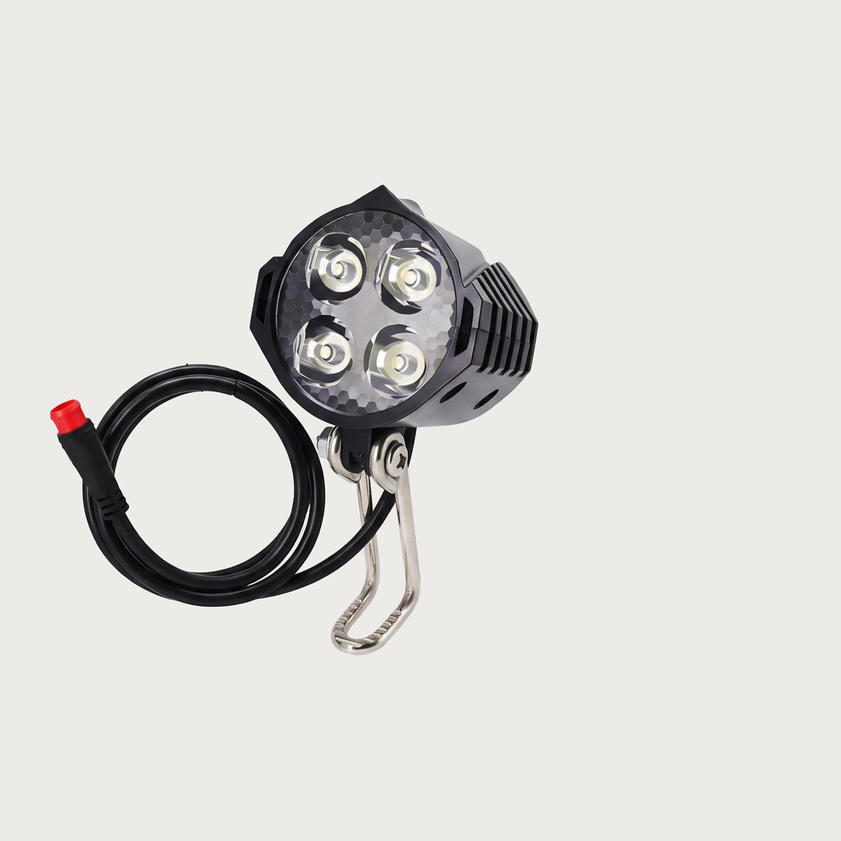 E-Bike Headlight 12-60V, 2-Pin Julet Male Plug, 200 lm